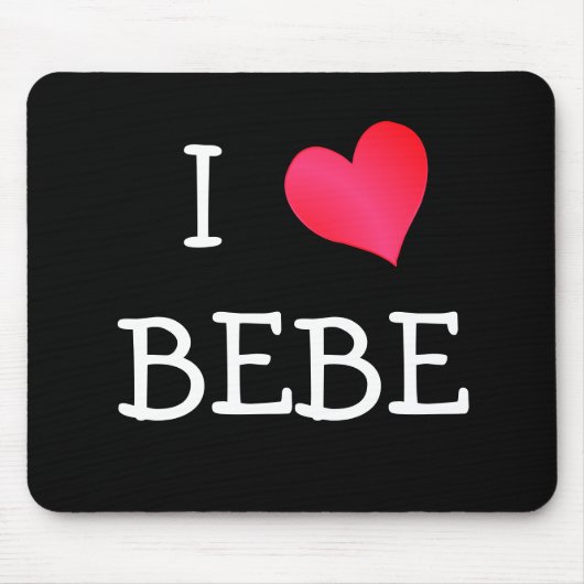 I Love Bebe Muismat (Voorkant)