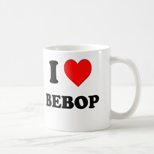I Love Bebop Koffiemok (Rechts)