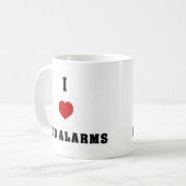 I Love Bed Alarms Koffiemok (Voorkant links)