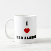 I Love Bed Alarms Koffiemok (Links)