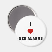 I Love Bed Alarms Magneet (Voorkant / Achterkant)