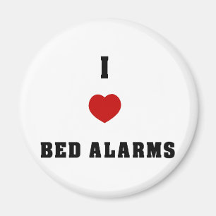 I Love Bed Alarms Magneet