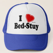 I Love Bed-Stuy Trucker Pet (Voorkant)