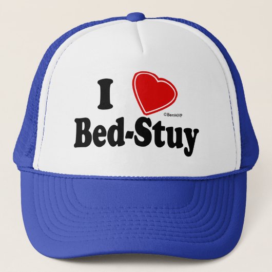 I Love Bed-Stuy Trucker Pet (Voorkant)