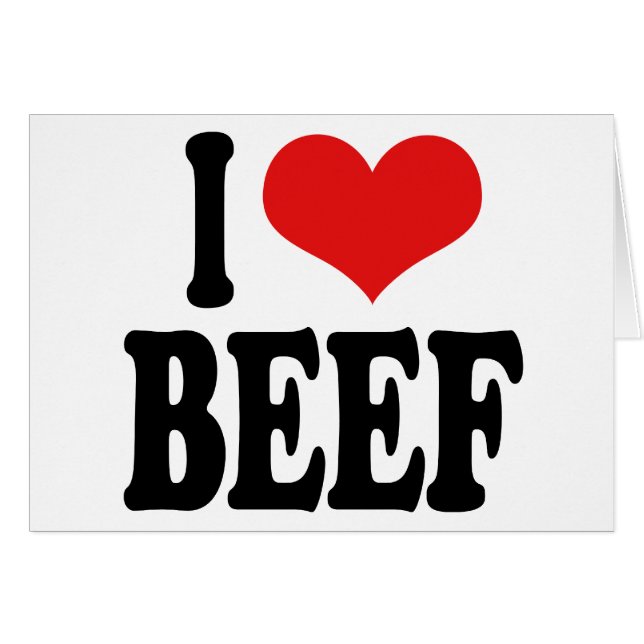 I Love Beef (Voorkant Horizontaal)