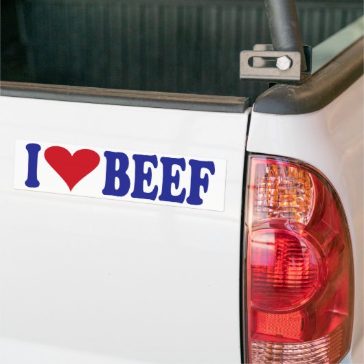 I Love Beef Bumpersticker (Op Truck)