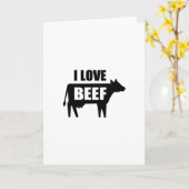 I Love Beef Kaart (Gele Bloem)