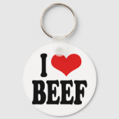 I Love Beef Sleutelhanger (Voorkant)