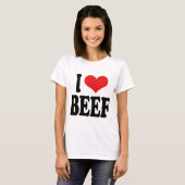 I Love Beef T-shirt (Voorkant volledig)