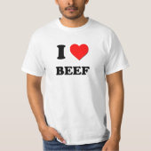 I Love Beef T-shirt (Voorkant)