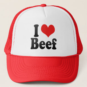 I Love Beef Trucker Pet