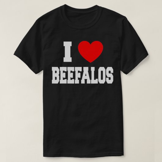 I Love Beefalos T-shirt (Design voorkant)