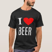 I Love Beer - Beer Lover T-shirt (Voorkant)