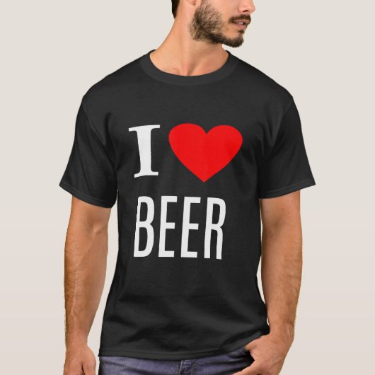I Love Beer - Beer T-shirt (Voorkant)
