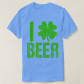 I Love Beer Four Leaf Clover St T-shirt (Design voorkant)
