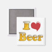 I Love Beer Magneet (Voorkant / Achterkant)