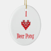 I Love Beer Pong Ornament (Rechts)