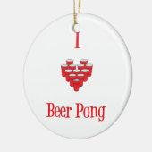 I Love Beer Pong Ornament (Links)