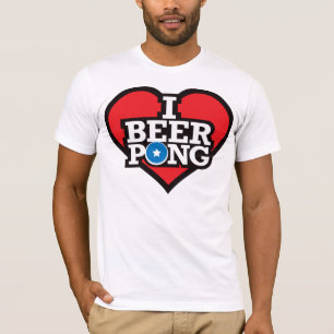 I Love Beer Pong - Red T-shirt