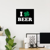 I Love Beer Poster (Thuiskantoor)