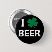I Love Beer Ronde Button 5,7 Cm (Voorkant /achterkant)