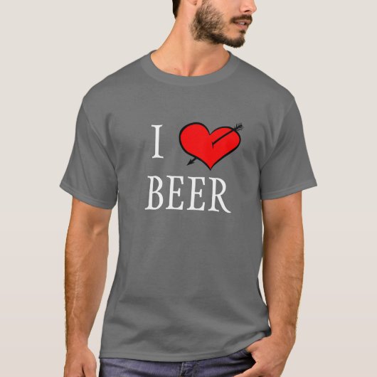 I Love Beer T-shirt (Voorkant)