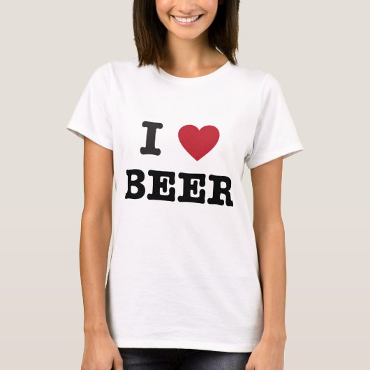 i love Beer T-shirt (Voorkant)