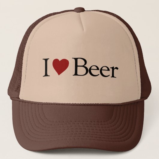 I Love Beer Trucker Pet (Voorkant)