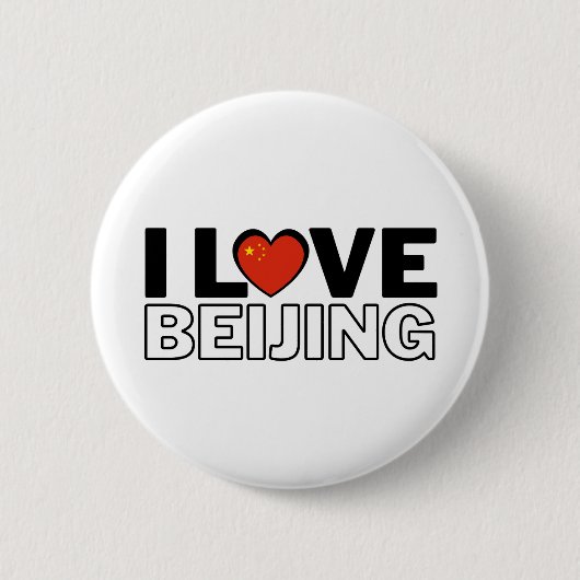 I LOVE BEIJING - For real Beijingers Ronde Button 5,7 Cm (Voorkant)