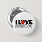 I LOVE BEIJING - For real Beijingers Ronde Button 5,7 Cm (Voorkant /achterkant)