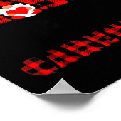 I Love Being A Caregiver Flannel Gift Valentine's  Poster (Hoek)