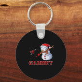 I Love Being A Grammy Snowman Dab Christmas 2020  Sleutelhanger (Voorkant)