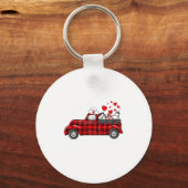 I Love Being A Nicu Nurse Valentine Buffalo Plaid Sleutelhanger (Voorkant)