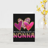 I Love Being Called Nonna Grandma Valentine Mother Kaart (Gele Bloem)