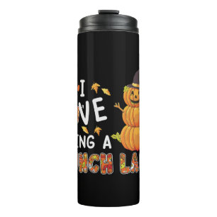 I Love Being Lunch Lady Halloween Pumpkin Costume Thermosbeker