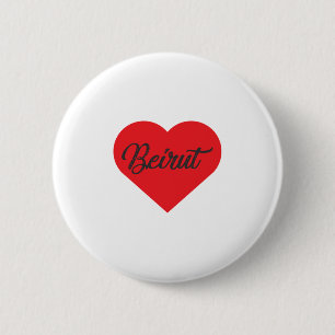 I Love Beiroet - Libanon Ronde Button 5,7 Cm