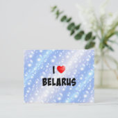 I Love Belarus Briefkaart (Staand voorkant)