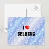 I Love Belarus Briefkaart (Voorkant / Achterkant)