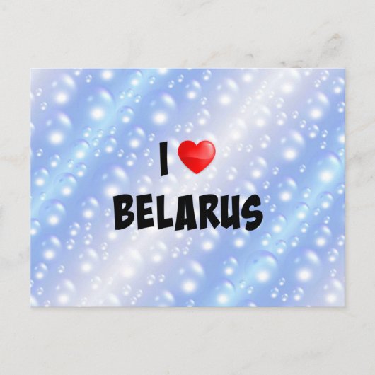 I Love Belarus Briefkaart (Voorkant)
