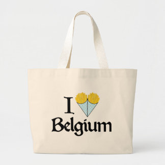 I Love Belgium Grote Tote Bag