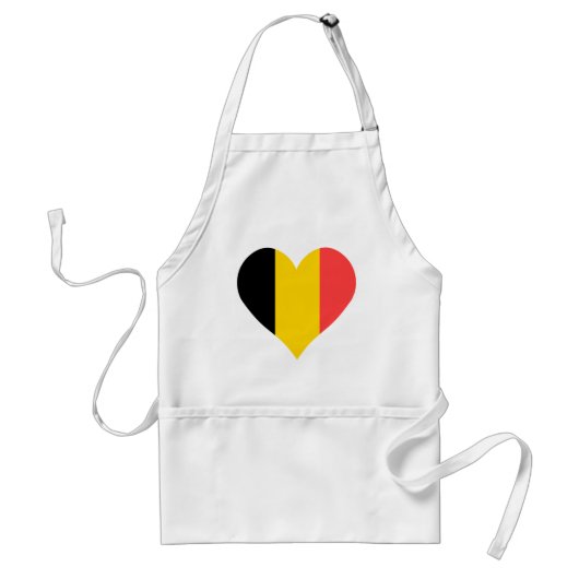 I Love Belgium Heart Standaard Schort (Voorkant)