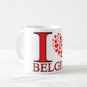 I Love Belgium Koffiemok (Voorkant links)