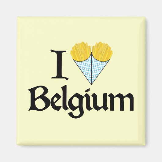 I Love Belgium Magneet (Voorkant)