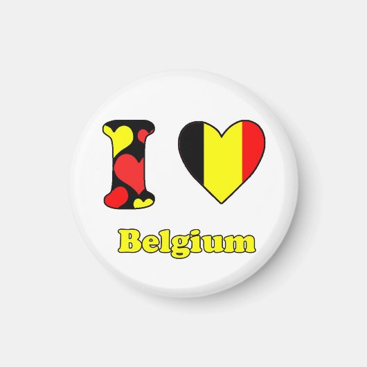 I love Belgium magnet (Voorkant)