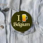 I Love Belgium Ronde Button 4,0 Cm (In situ)