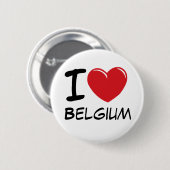 I Love Belgium Ronde Button 5,7 Cm (Voorkant /achterkant)