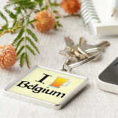 I Love Belgium Sleutelhanger (Zijkant)