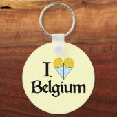 I Love Belgium Sleutelhanger (Voorkant)