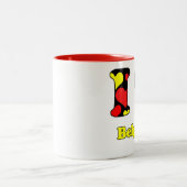 I love Belgium Tweekleurige Koffiemok (Center)