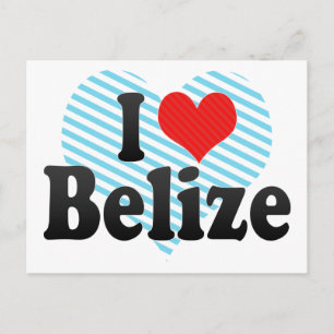 I Love Belize Briefkaart